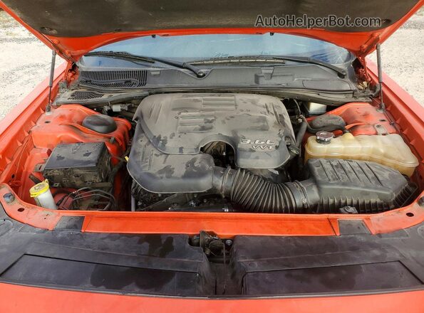 2C3CDZAGXMH547266 2021 DODGE CHALLENGER Orange Вид задньої частини салону