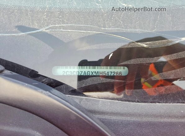 2C3CDZAGXMH547266 2021 DODGE CHALLENGER Orange Вид підкапотного простору