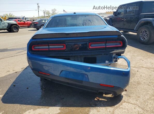2C3CDZAGXPH574374 2023 DODGE CHALLENGER Blue Rear view