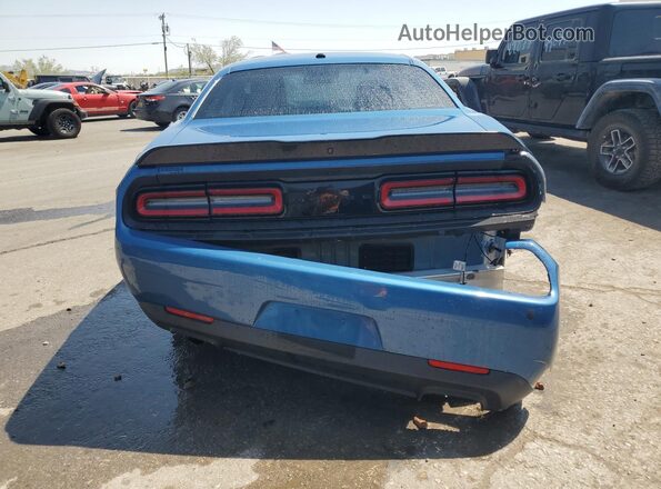 2C3CDZAGXPH574374 2023 DODGE CHALLENGER Blue VIN sticker view
