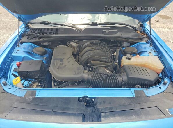 2C3CDZAGXPH610967 2023 DODGE CHALLENGER Blue Vista interior trasera