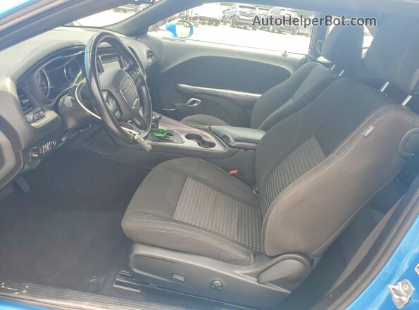 2C3CDZAGXPH610967 2023 DODGE CHALLENGER Blue Vista interior delantera