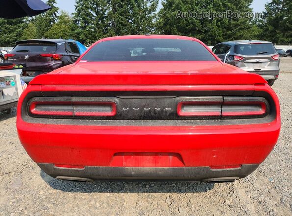 2C3CDZBT0HH517744 2017 DODGE CHALLENGER Red უკანა ხედი