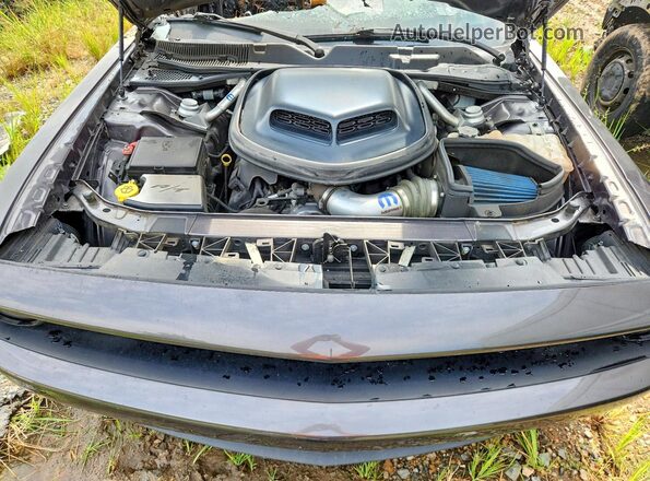 2C3CDZBT0JH175329 2018 DODGE CHALLENGER Серый Вид задней части салона
