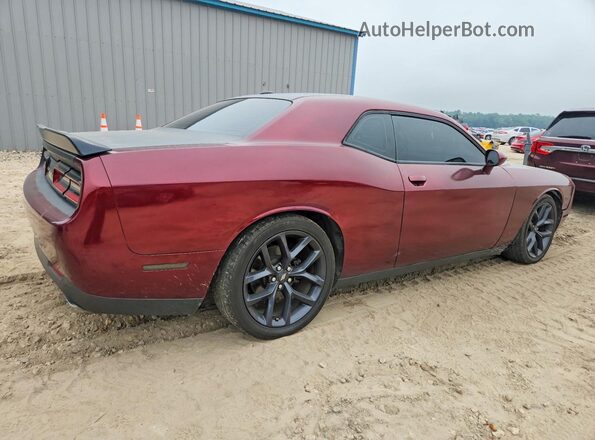 2C3CDZBT0KH641262 2019 DODGE CHALLENGER Burgundy Trasero derecho
