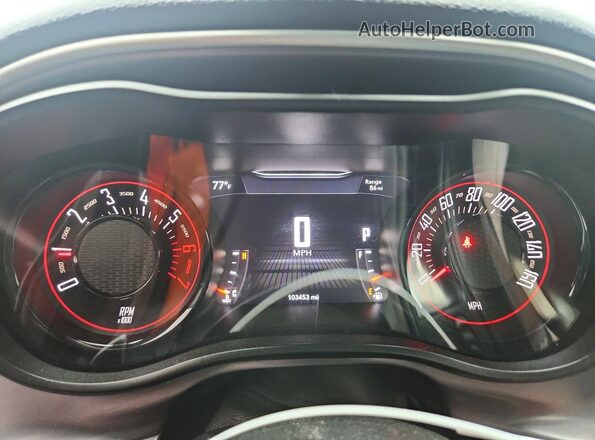 2C3CDZBT0KH641262 2019 DODGE CHALLENGER Burgundy Vista del cuadro de instrumentos