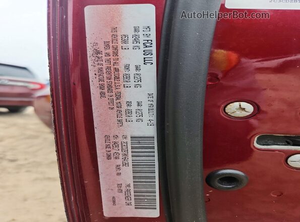 2C3CDZBT0KH641262 2019 DODGE CHALLENGER Burgundy Vista del compartimento del motor