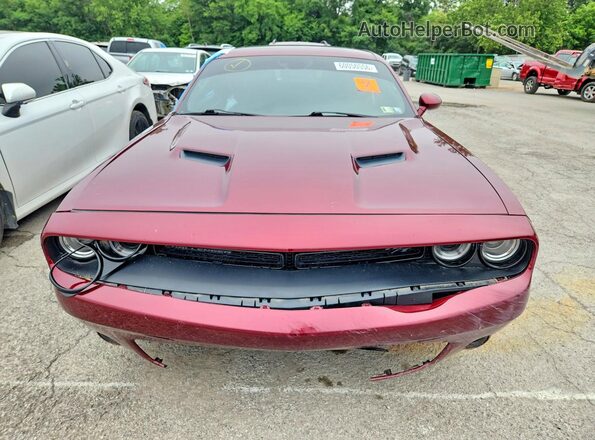 2C3CDZBT1HH604830 2017 DODGE CHALLENGER Maroon Front view