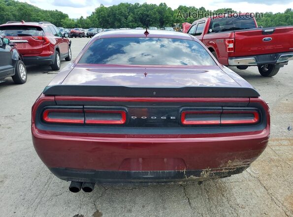 2C3CDZBT1HH604830 2017 DODGE CHALLENGER Maroon Rear view