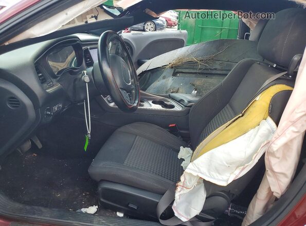 2C3CDZBT1HH604830 2017 DODGE CHALLENGER Maroon Front interior view