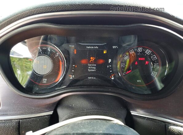 2C3CDZBT1HH604830 2017 DODGE CHALLENGER Maroon Instrument cluster view