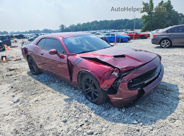 2C3CDZBT1JH128066 2018 DODGE CHALLENGER Burgundy Przód prawy