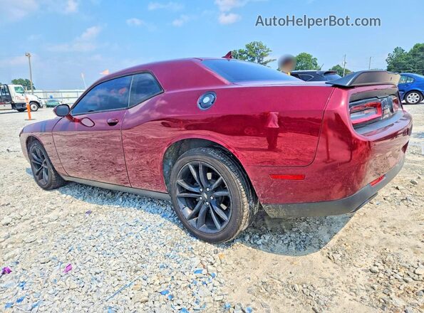 2C3CDZBT1JH128066 2018 DODGE CHALLENGER Burgundy Tył lewy