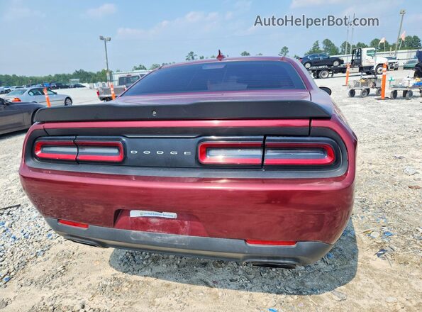 2C3CDZBT1JH128066 2018 DODGE CHALLENGER Burgundy Widok z tyłu
