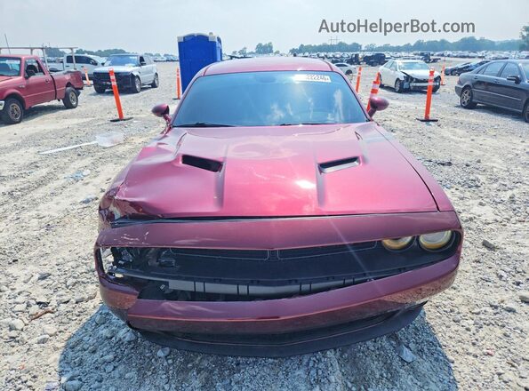 2C3CDZBT1JH128066 2018 DODGE CHALLENGER Burgundy Widok z przodu
