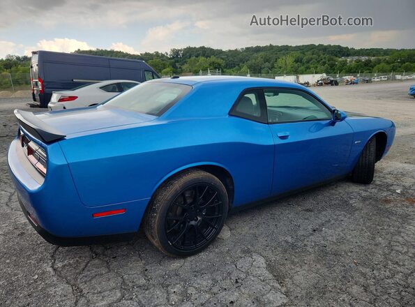 2C3CDZBT1JH328025 2018 DODGE CHALLENGER Blue Задня права чверть