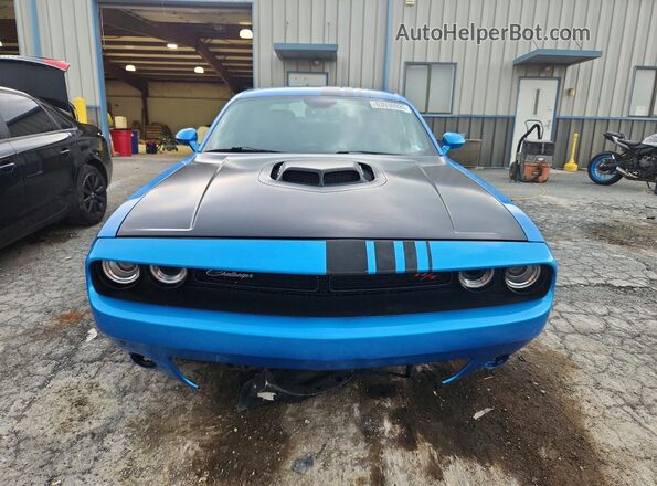 2C3CDZBT1JH328025 2018 DODGE CHALLENGER Blue Вид спереду