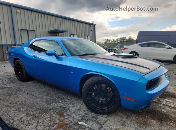 2C3CDZBT1JH328025 2018 DODGE CHALLENGER Blue Передня права чверть