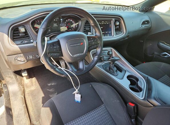 2C3CDZBT1NH155998 2022 DODGE CHALLENGER Black Widok deski rozdzielczej