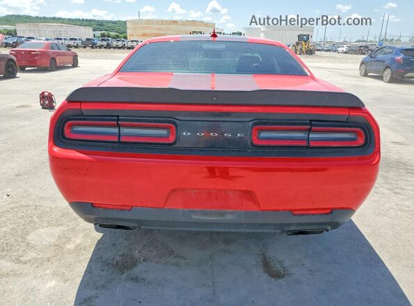 2C3CDZBT2JH199552 2018 DODGE CHALLENGER Red Vista trasera