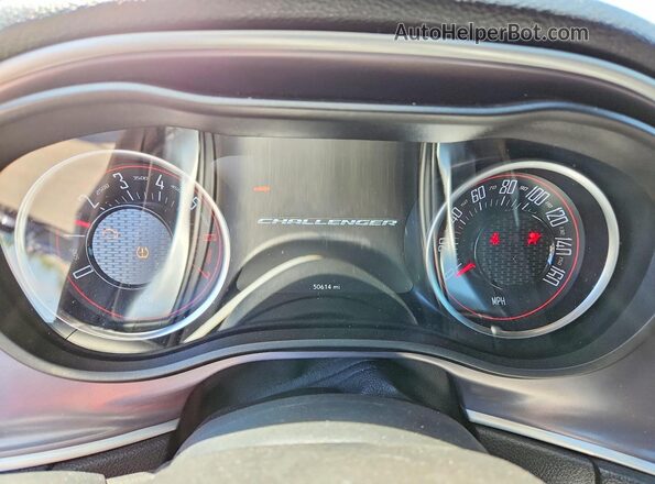 2C3CDZBT2KH552258 2019 DODGE CHALLENGER Gray Widok zestawu wskaźników