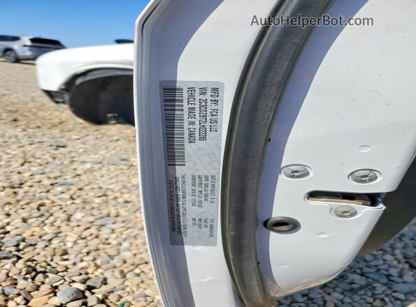 2C3CDZBT2LH222265 2020 DODGE CHALLENGER White Widok naklejki z numerem VIN