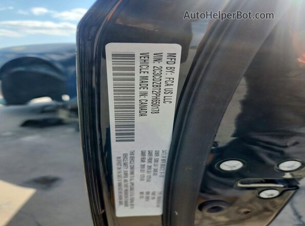 2C3CDZBT2PH650178 2023 DODGE CHALLENGER Black Vista de la etiqueta del VIN