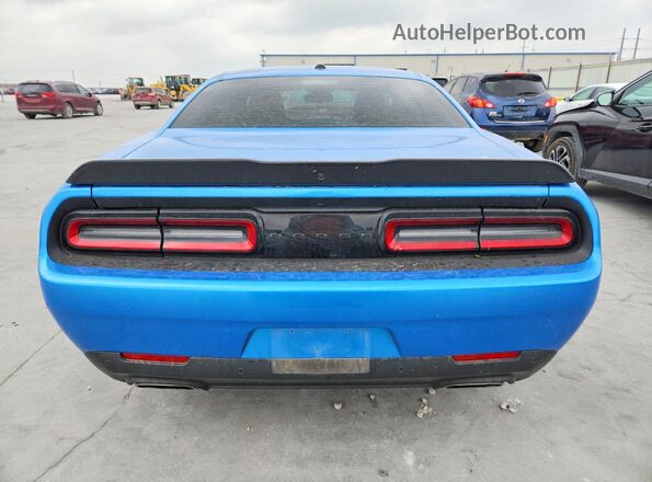 2C3CDZBT2PH694147 2023 DODGE CHALLENGER Blue Вид ззаду