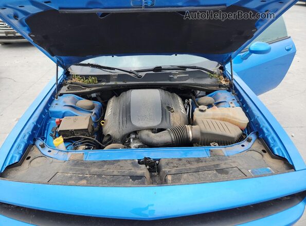 2C3CDZBT2PH694147 2023 DODGE CHALLENGER Blue Вид задньої частини салону