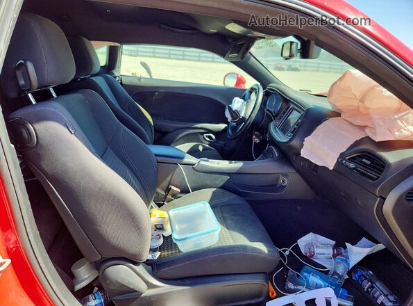 2C3CDZBT3HH640132 2017 DODGE CHALLENGER Red Rear seats view