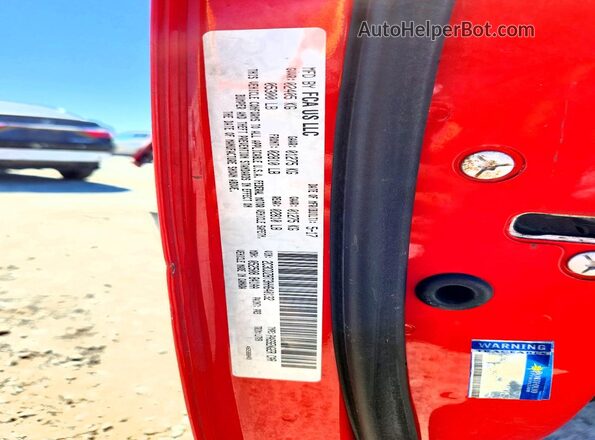 2C3CDZBT3HH640132 2017 DODGE CHALLENGER Red VIN sticker view