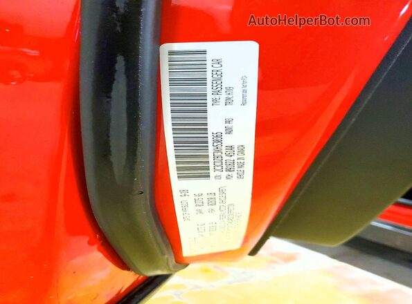 2C3CDZBT3KH530365 2019 DODGE CHALLENGER Красный Вид подкапотного пространства