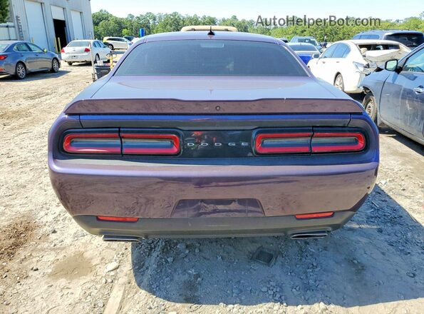 2C3CDZBT3LH239754 2020 DODGE CHALLENGER Purple Rear view