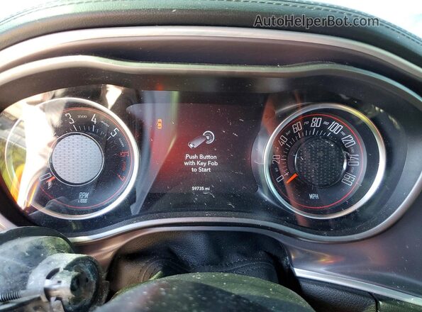 2C3CDZBT3LH239754 2020 DODGE CHALLENGER Purple Instrument cluster view