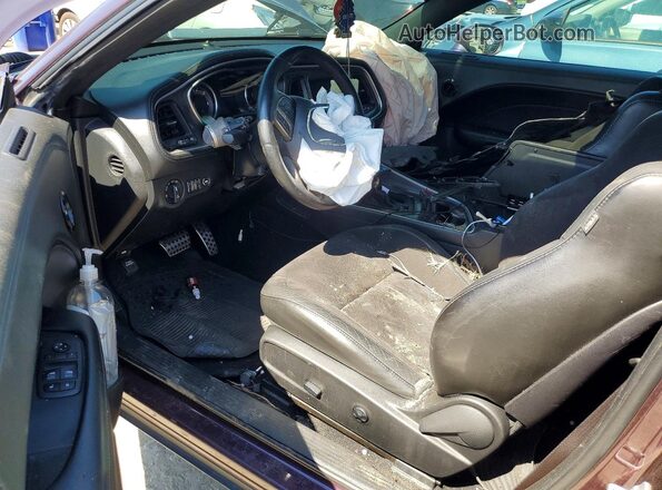 2C3CDZBT3LH239754 2020 DODGE CHALLENGER Purple Dashboard view
