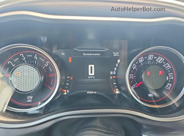 2C3CDZBT3LH240225 2020 DODGE CHALLENGER Gray Instrument cluster view