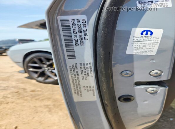 2C3CDZBT3MH572828 2021 DODGE CHALLENGER Серый Вид подкапотного пространства