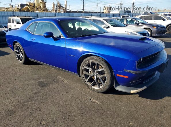 2C3CDZBT3MH623664 2021 DODGE CHALLENGER Синий Передняя правая четверть