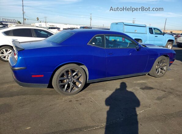 2C3CDZBT3MH623664 2021 DODGE CHALLENGER Синий Задняя правая четверть