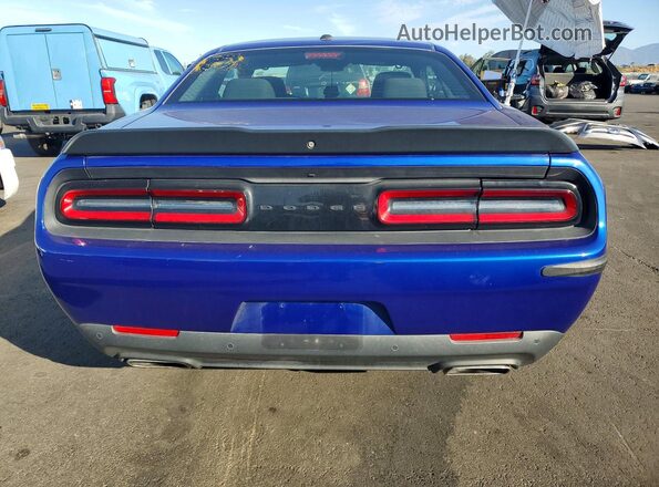 2C3CDZBT3MH623664 2021 DODGE CHALLENGER Синий Вид сзади