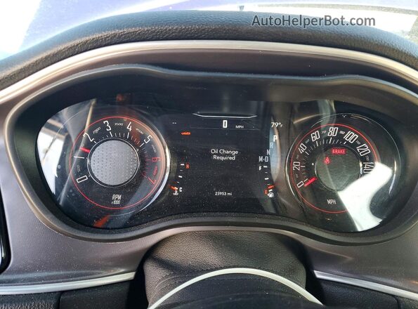 2C3CDZBT3MH623664 2021 DODGE CHALLENGER Синий Вид щитка приборов