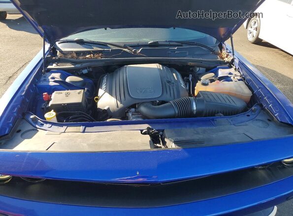 2C3CDZBT3MH623664 2021 DODGE CHALLENGER Синий Вид задней части салона