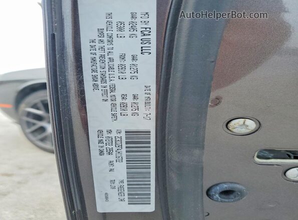 2C3CDZBT4JH116722 2018 DODGE CHALLENGER Gray Widok komory silnika