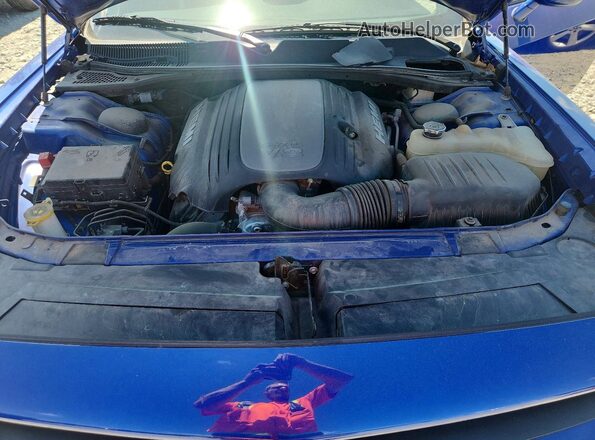 2C3CDZBT4KH747911 2019 DODGE CHALLENGER Blue უკანა სალონის ხედი