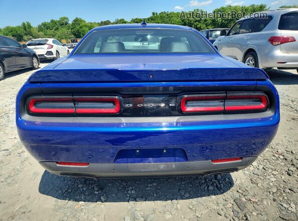 2C3CDZBT4KH747911 2019 DODGE CHALLENGER Blue უკანა ხედი