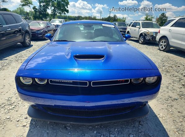 2C3CDZBT4KH747911 2019 DODGE CHALLENGER Blue წინა ხედი