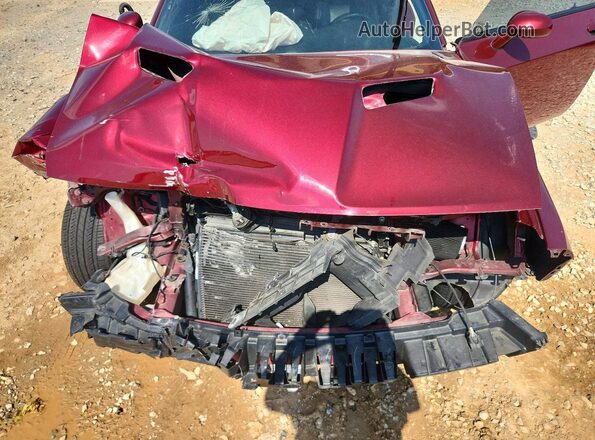 2C3CDZBT5JH259985 2018 DODGE CHALLENGER Maroon Rear interior view