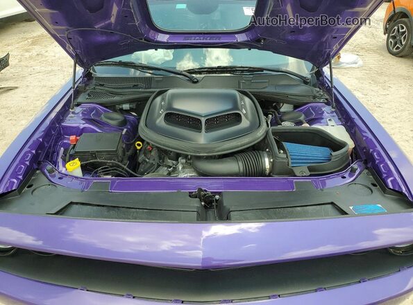 2C3CDZBT5PH605798 2023 DODGE CHALLENGER Purple უკანა სალონის ხედი