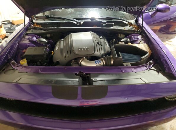 2C3CDZBT6GH202591 2016 DODGE CHALLENGER Purple Vista interior trasera