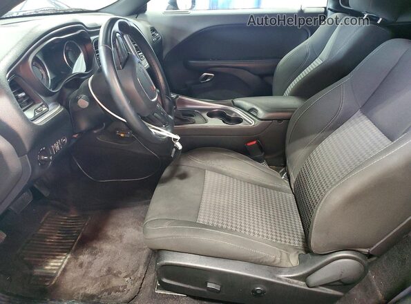 2C3CDZBT6JH130928 2018 DODGE CHALLENGER Charcoal Вид салону спереду